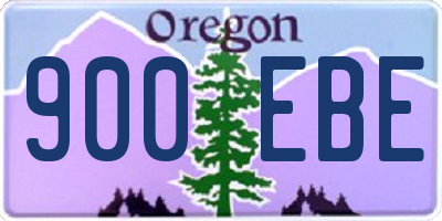 OR license plate 900EBE