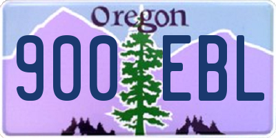 OR license plate 900EBL