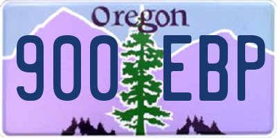 OR license plate 900EBP