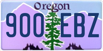 OR license plate 900EBZ