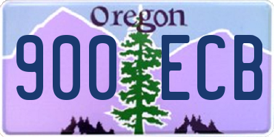 OR license plate 900ECB