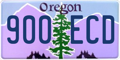 OR license plate 900ECD