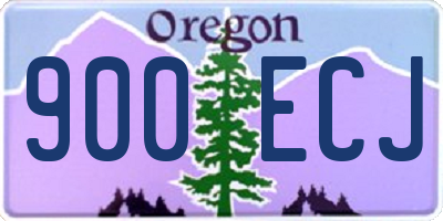 OR license plate 900ECJ