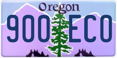 OR license plate 900ECO
