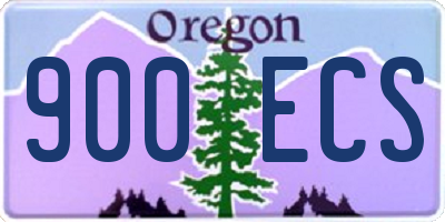 OR license plate 900ECS