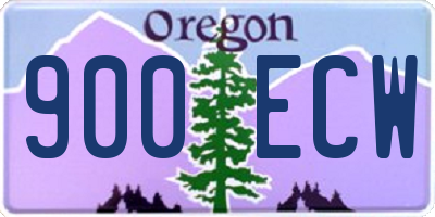 OR license plate 900ECW