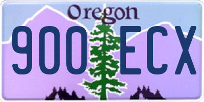 OR license plate 900ECX