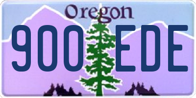 OR license plate 900EDE