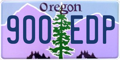 OR license plate 900EDP