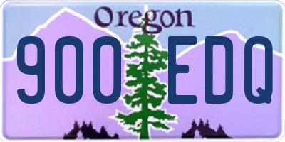OR license plate 900EDQ