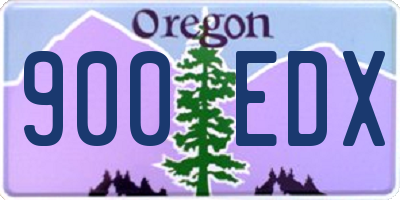 OR license plate 900EDX