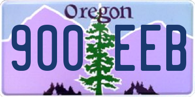 OR license plate 900EEB