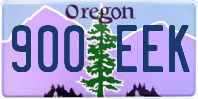 OR license plate 900EEK