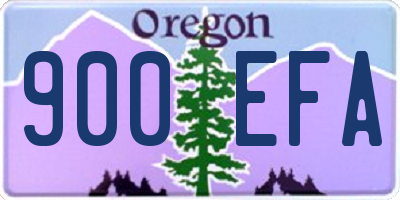OR license plate 900EFA