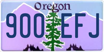 OR license plate 900EFJ