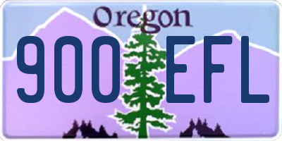 OR license plate 900EFL