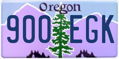 OR license plate 900EGK