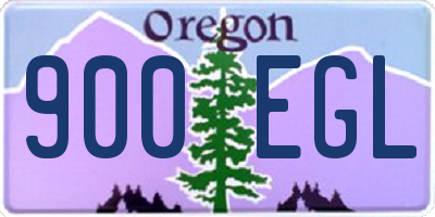 OR license plate 900EGL