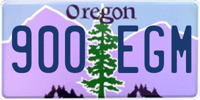 OR license plate 900EGM
