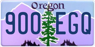 OR license plate 900EGQ