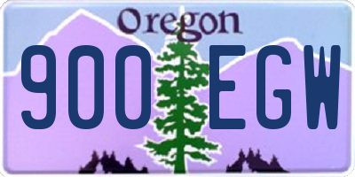 OR license plate 900EGW