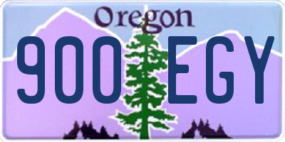 OR license plate 900EGY
