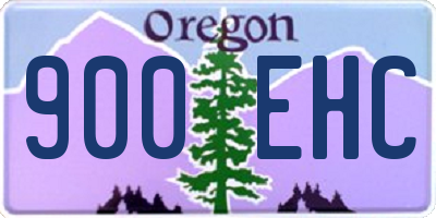 OR license plate 900EHC