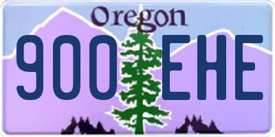 OR license plate 900EHE