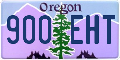 OR license plate 900EHT