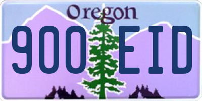 OR license plate 900EID