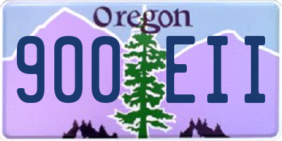 OR license plate 900EII