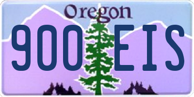 OR license plate 900EIS