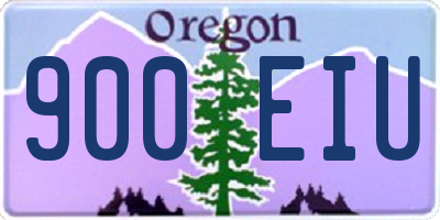 OR license plate 900EIU