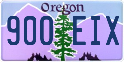 OR license plate 900EIX