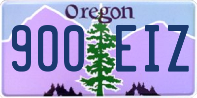 OR license plate 900EIZ