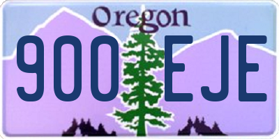 OR license plate 900EJE