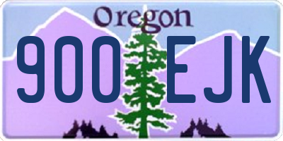 OR license plate 900EJK