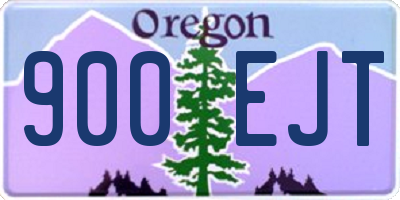 OR license plate 900EJT