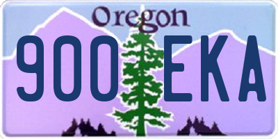 OR license plate 900EKA