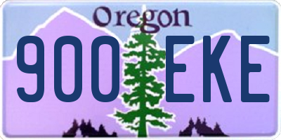 OR license plate 900EKE