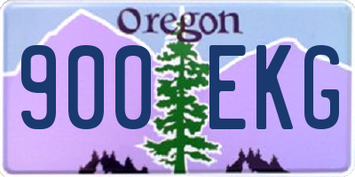 OR license plate 900EKG