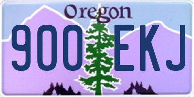 OR license plate 900EKJ