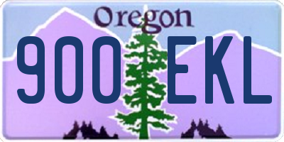OR license plate 900EKL