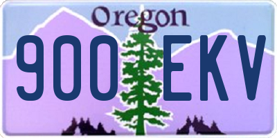 OR license plate 900EKV