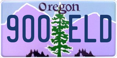 OR license plate 900ELD