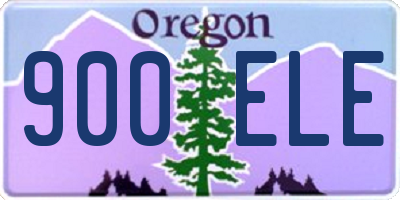 OR license plate 900ELE