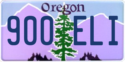 OR license plate 900ELI