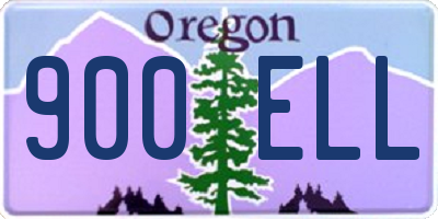 OR license plate 900ELL
