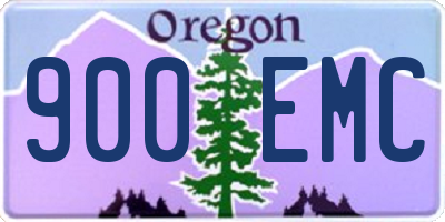 OR license plate 900EMC
