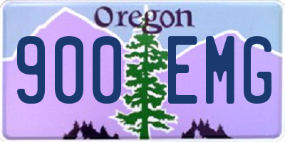 OR license plate 900EMG